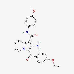 2-amino-3-(4-ethoxybenzoyl)-N-(4-methoxyphenyl)indolizine-1-carboxamide