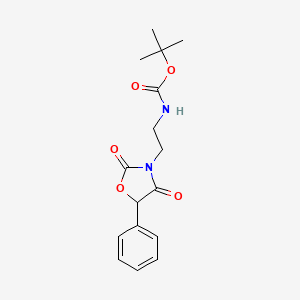 tert-Butyl (2-(2,4-dioxo-5-phenyloxazolidin-3-yl)ethyl)carbamate