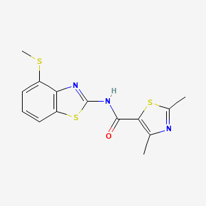 2,4-dimethyl-N-(4-(methylthio)benzo[d]thiazol-2-yl)thiazole-5-carboxamide