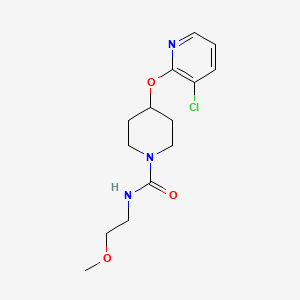 4-((3-chloropyridin-2-yl)oxy)-N-(2-methoxyethyl)piperidine-1-carboxamide