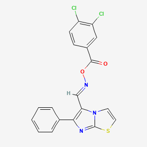 5-({[(3,4-Dichlorobenzoyl)oxy]imino}methyl)-6-phenylimidazo[2,1-b][1,3]thiazole