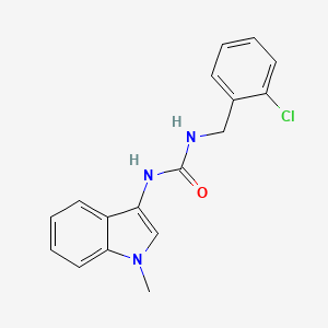 molecular formula C17H16ClN3O B2498962 1-(2-chlorobenzyl)-3-(1-methyl-1H-indol-3-yl)urea CAS No. 941927-32-8