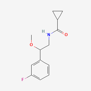 N-(2-(3-fluorophenyl)-2-methoxyethyl)cyclopropanecarboxamide