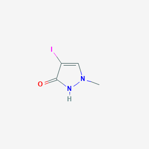molecular formula C4H5IN2O B2498977 4-Iodo-1-methyl-1H-pyrazol-3-OL CAS No. 2260937-70-8
