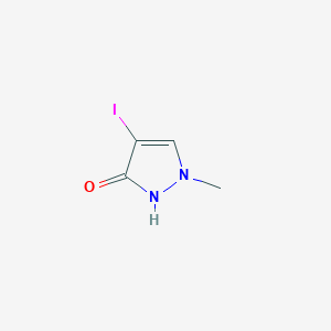 molecular formula C4H5IN2O B2498977 4-Iodo-2-methyl-1H-pyrazol-5-one CAS No. 2260937-70-8