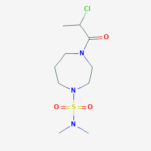 4-(2-Chloropropanoyl)-N,N-dimethyl-1,4-diazepane-1-sulfonamide