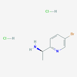 molecular formula C7H11BrCl2N2 B2498983 (r)-1-(5-Bromo-pyridin-2-yl)-ethylamine dihydrochloride CAS No. 1257638-63-3