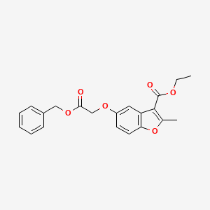 Ethyl 5-[2-(benzyloxy)-2-oxoethoxy]-2-methyl-1-benzofuran-3-carboxylate