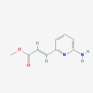 molecular formula C9H10N2O2 B2499005 Methyl 3-(6-aminopyridin-2-yl)acrylate CAS No. 925705-61-9