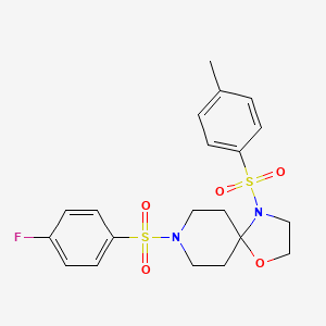 8-((4-Fluorophenyl)sulfonyl)-4-tosyl-1-oxa-4,8-diazaspiro[4.5]decane