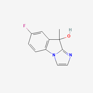 molecular formula C11H9FN2O B2499037 7-fluoro-9-methyl-9H-imidazo[1,2-a]indol-9-ol CAS No. 2138169-43-2