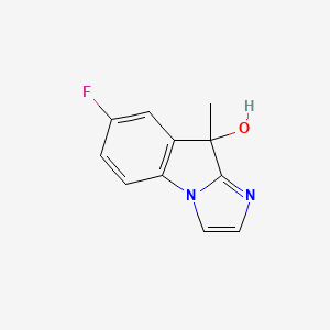 molecular formula C11H9FN2O B2499037 6-Fluoro-4-methylimidazo[1,2-a]indol-4-ol CAS No. 2138169-43-2