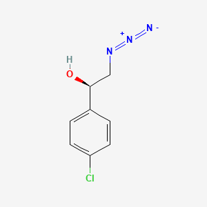 molecular formula C8H8ClN3O B2499076 (1R)-2-azido-1-(4-chlorophenyl)ethan-1-ol CAS No. 169272-22-4