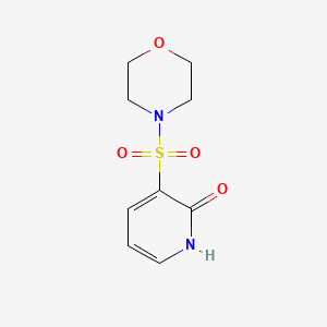 molecular formula C9H12N2O4S B2499080 3-(morpholin-4-ylsulfonyl)pyridin-2(1H)-one CAS No. 1546722-43-3