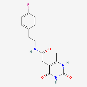 molecular formula C15H16FN3O3 B2499096 N-(4-fluorophenethyl)-2-(6-methyl-2,4-dioxo-1,2,3,4-tetrahydropyrimidin-5-yl)acetamide CAS No. 1171688-39-3