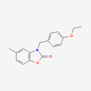 molecular formula C17H17NO3 B2499098 3-(4-Ethoxy-benzyl)-5-methyl-3H-benzooxazol-2-one CAS No. 799262-83-2
