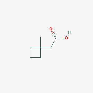 molecular formula C7H12O2 B2499105 2-(1-methylcyclobutyl)acetic Acid CAS No. 146723-08-2