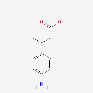 molecular formula C11H15NO2 B2499110 Methyl 3-(4-aminophenyl)butanoate CAS No. 6555-06-2