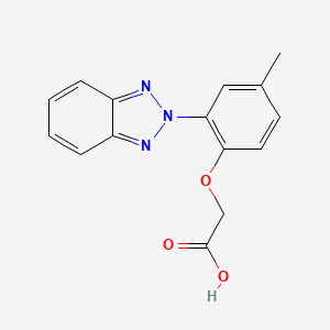 molecular formula C15H13N3O3 B2499126 [2-(2H-1,2,3-benzotriazol-2-yl)-4-methylphenoxy]acetic acid CAS No. 116628-20-7