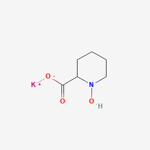molecular formula C6H10KNO3 B2499133 N-Hydroxypipecolic acid potassium CAS No. 2253632-01-6