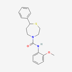 N-(2-methoxyphenyl)-7-phenyl-1,4-thiazepane-4-carboxamide