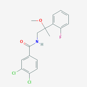 3,4-Dichloro-N-[2-(2-fluorophenyl)-2-methoxypropyl]benzamide