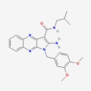 2-amino-1-(3,4-dimethoxybenzyl)-N-isobutyl-1H-pyrrolo[2,3-b]quinoxaline-3-carboxamide