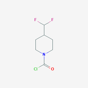 4-(Difluoromethyl)piperidine-1-carbonyl chloride