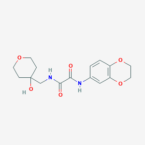 N1-(2,3-dihydrobenzo[b][1,4]dioxin-6-yl)-N2-((4-hydroxytetrahydro-2H-pyran-4-yl)methyl)oxalamide