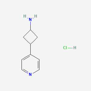 3-Pyridin-4-ylcyclobutan-1-amine;hydrochloride
