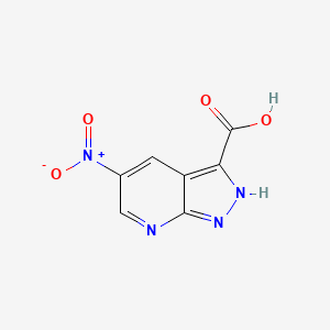 5-nitro-2H-pyrazolo[3,4-b]pyridine-3-carboxylic acid