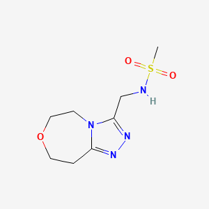 N-((5,6,8,9-Tetrahydro-[1,2,4]triazolo[4,3-d][1,4]oxazepin-3-yl)methyl)methanesulfonamide