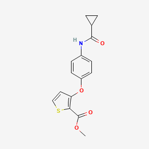 Methyl 3-{4-[(cyclopropylcarbonyl)amino]phenoxy}-2-thiophenecarboxylate
