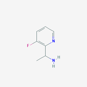 molecular formula C7H9FN2 B2499234 1-(3-Fluoropyridin-2-yl)ethanamine CAS No. 1270334-60-5