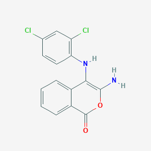 3-Amino-4-[(2,4-dichlorophenyl)amino]isochromen-1-one