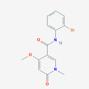 N-(2-bromophenyl)-4-methoxy-1-methyl-6-oxo-1,6-dihydropyridine-3-carboxamide