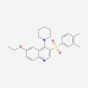 3-(3,4-Dimethylphenyl)sulfonyl-6-ethoxy-4-piperidin-1-ylquinoline
