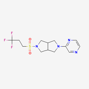 2-Pyrazin-2-yl-5-(3,3,3-trifluoropropylsulfonyl)-1,3,3a,4,6,6a-hexahydropyrrolo[3,4-c]pyrrole