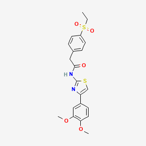 N-(4-(3,4-dimethoxyphenyl)thiazol-2-yl)-2-(4-(ethylsulfonyl)phenyl)acetamide