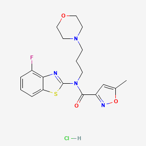 N-(4-fluorobenzo[d]thiazol-2-yl)-5-methyl-N-(3-morpholinopropyl)isoxazole-3-carboxamide hydrochloride