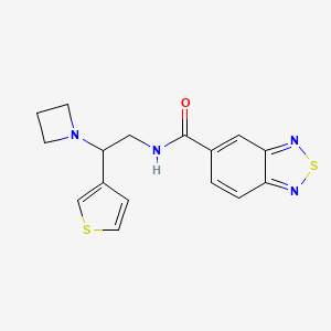 N-(2-(azetidin-1-yl)-2-(thiophen-3-yl)ethyl)benzo[c][1,2,5]thiadiazole-5-carboxamide