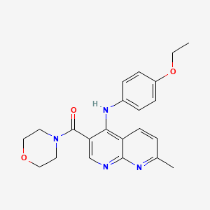 (4-((4-Ethoxyphenyl)amino)-7-methyl-1,8-naphthyridin-3-yl)(morpholino)methanone