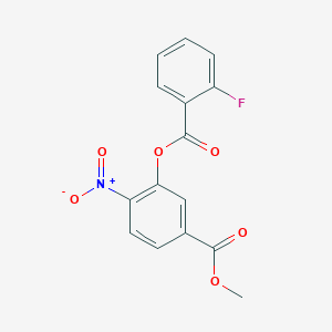 Methyl 3-[(2-fluorobenzoyl)oxy]-4-nitrobenzenecarboxylate