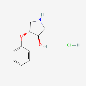 (3R,4R)-4-phenoxypyrrolidin-3-ol hydrochloride