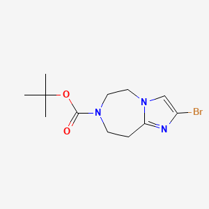 2-Bromo-5,6,8,9-tetrahydro-imidazo[1,2-a][1,4]diazepine-7-carboxylic acid tert-butyl ester