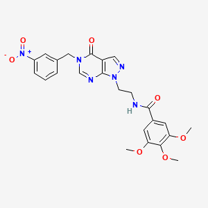 3,4,5-trimethoxy-N-(2-(5-(3-nitrobenzyl)-4-oxo-4,5-dihydro-1H-pyrazolo[3,4-d]pyrimidin-1-yl)ethyl)benzamide