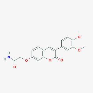 2-[[3-(3,4-Dimethoxyphenyl)-2-oxo-1-benzopyran-7-yl]oxy]acetamide