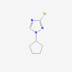 molecular formula C7H10BrN3 B2499587 3-Bromo-1-cyclopentyl-1H-1,2,4-triazole CAS No. 1823421-45-9
