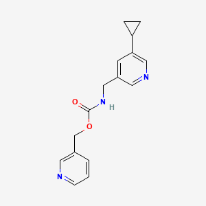 Pyridin-3-ylmethyl ((5-cyclopropylpyridin-3-yl)methyl)carbamate