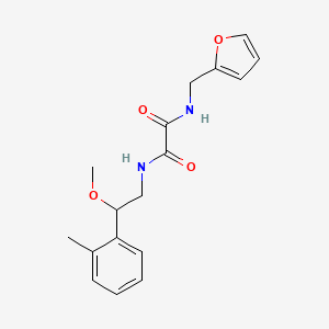 B2499589 N1-(furan-2-ylmethyl)-N2-(2-methoxy-2-(o-tolyl)ethyl)oxalamide CAS No. 1705986-55-5